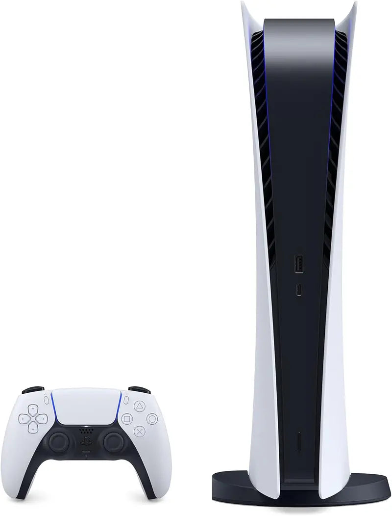PS5 Digital Edition Bundle – Slim Gaming Console with Wireless DualSense Controller