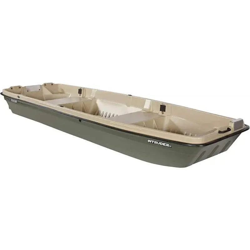 Pelican Intruder 12 Foot Jon Boat – Lightweight Aluminum Fishing Craft