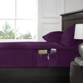Smart Pocket Sheet Set, King, Eggplant
