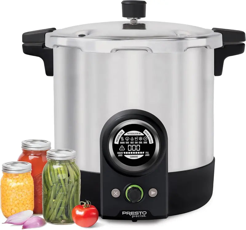 Presto Precise 23-Quart Digital Pressure Canner – Large-Capacity Automatic Canning System
