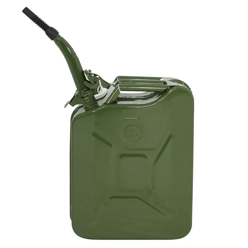ZENY Jerry Can 5 Gallon Fuel Steel Tank NATO Style Extension Spout Gasoline Storage, 5 Pieces