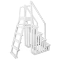 XtremepowerUS Deluxe A-Frame Above-Ground Pool Ladder – Extra-Wide Non-Slip Entry