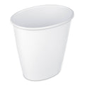 Sterilite Oval Vanity Wastebasket, White