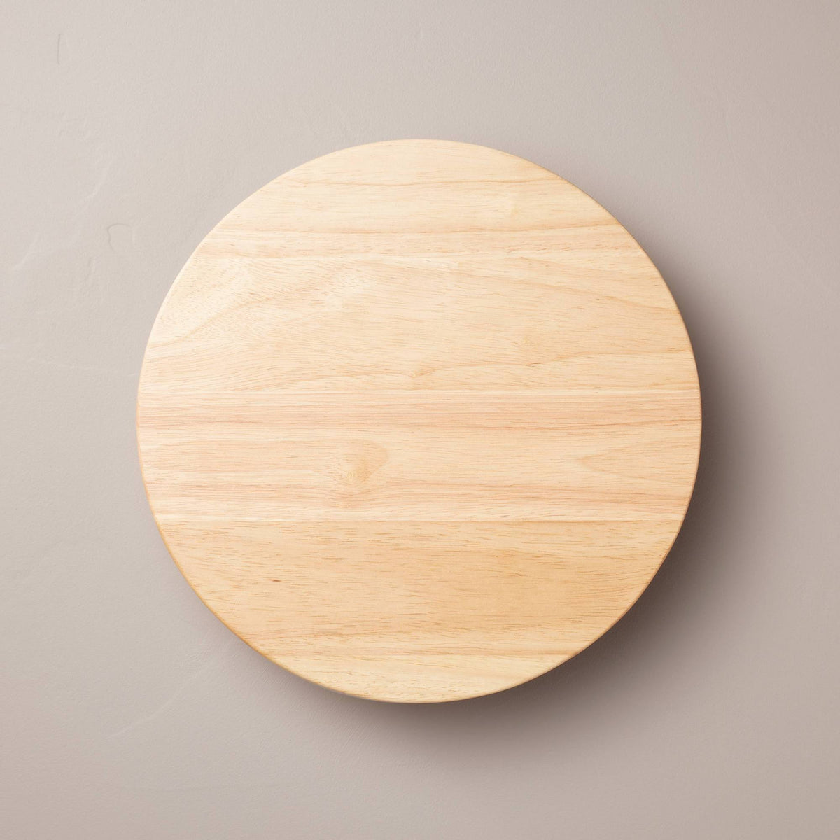 13" Round Footed Wood Serving Stand Natural - Hearth & Hand with Magnolia