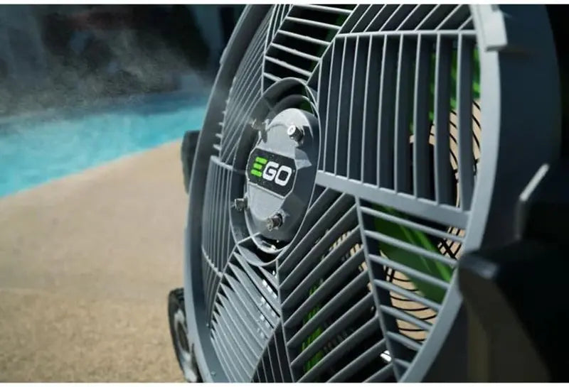 POWER+ 18-Inch Portable Outdoor Misting Fan – 5-Speed Adjustable Cooling System