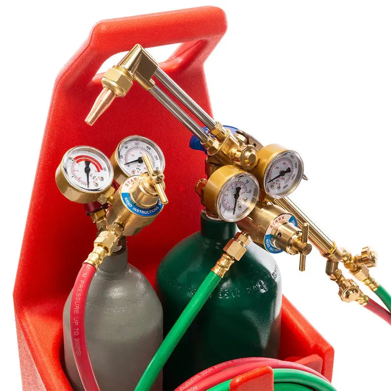 XtremepowerUS Victor-Style Oxy-Acetylene Welding Torch Kit with Regulators