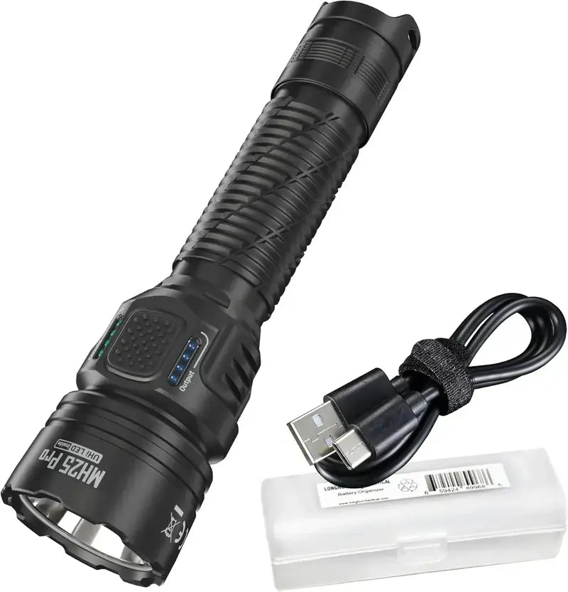 MH25 Pro Long-Range Flashlight – 3300-Lumen USB-C Rechargeable Duty Light with 770-Yard Throw