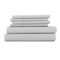 Simply Soft 6-Piece Bed Sheet Set, Queen, Light Gray