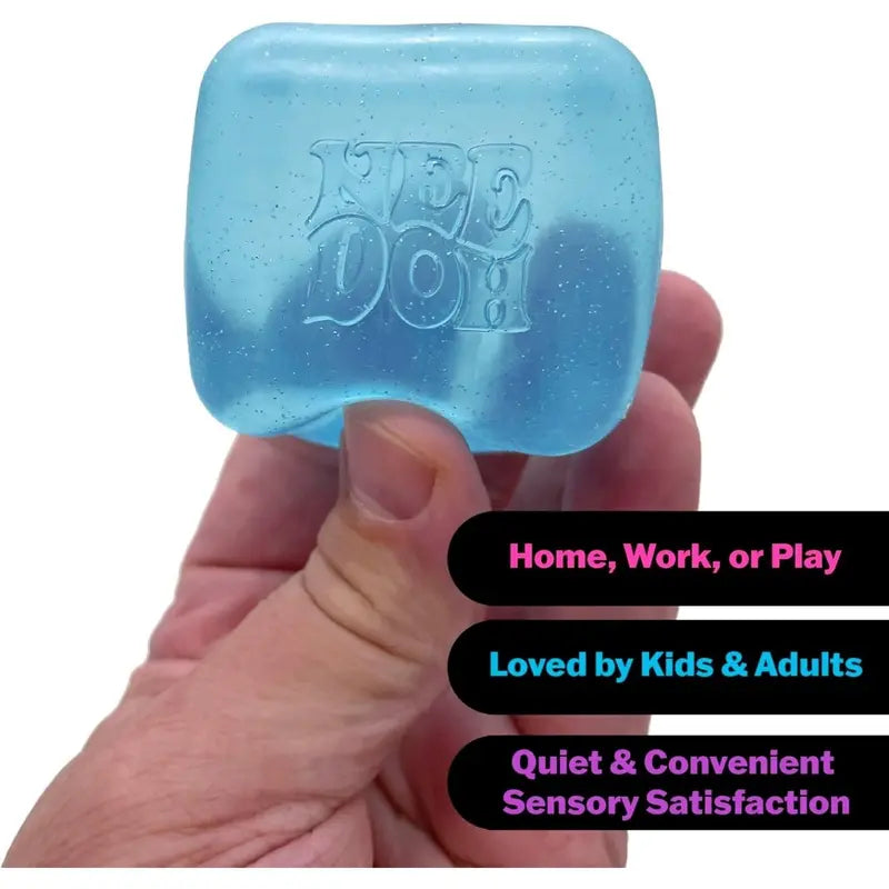 NeeDoh Nice Cube – 2.25-Inch Compact Squishy Sensory Cube
