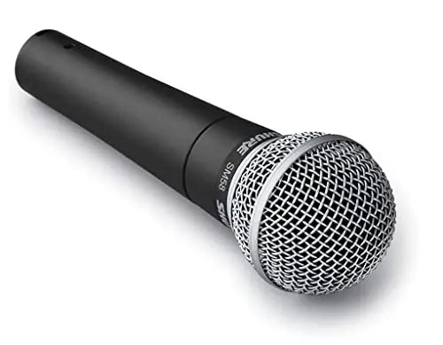 Shure SM58 Cardioid Dynamic Vocal Microphone – Clear Sound, Durable, Includes Stand Adapter