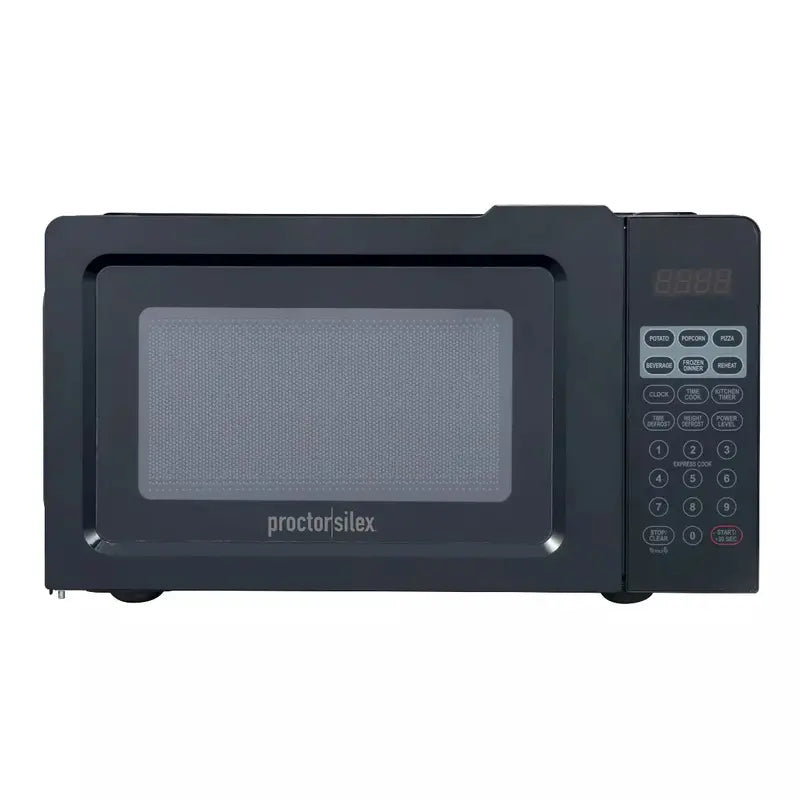 Proctor Silex 0.6 Cu. Ft. Countertop Microwave Oven – 700W with 10 Power Levels