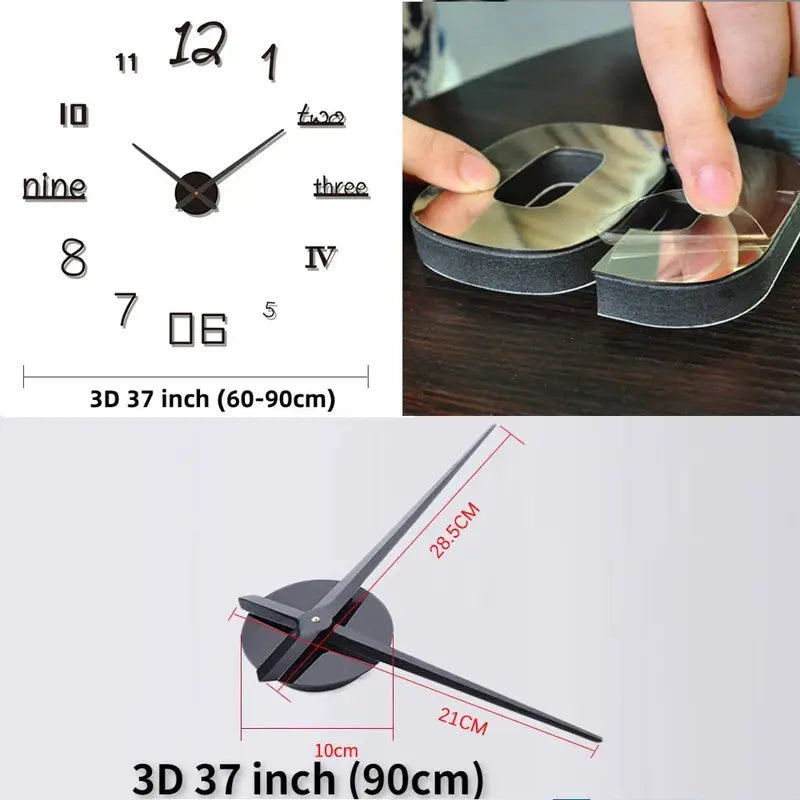 Silent Analog Wall Clock – Elegant Decorative Time Display