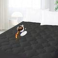 Safe and Sound Waterproof Mattress Pad, Breathable Ultra Soft Alternative Filling Cover, Queen size, Gray