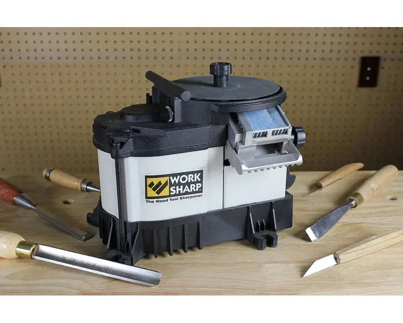 WS3000 Precision Woodworking Tool Sharpener – Benchtop System for Chisels, Planer Blades & Router Bits