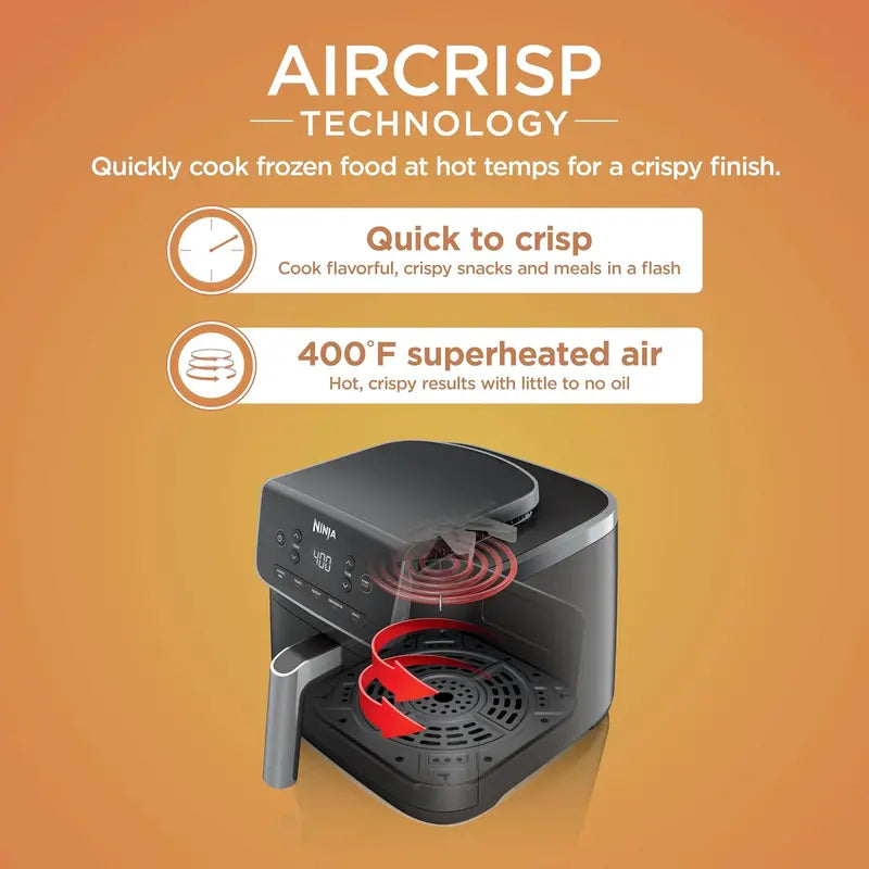 Ninja Air Fryer Pro XL – 6.5-Quart 6-in-1 Air Fryer for Maximum Crispness, Baking, Roasting, and More