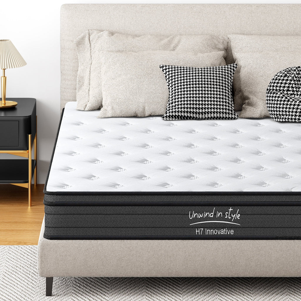 SOGES Adult 10 in King Hybrid Mattress Memory Foam Mattress Medium Firm Pocket Spring Bed Mattress
