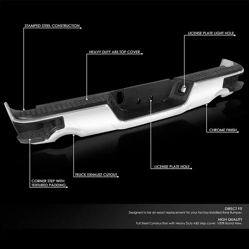 Ram 1500 & 1500 Classic Rear Bumper – Dual Exhaust Cutouts (2011–2018, 2019–2023)