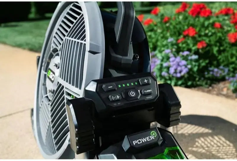 POWER+ 18-Inch Portable Outdoor Misting Fan – 5-Speed Adjustable Cooling System