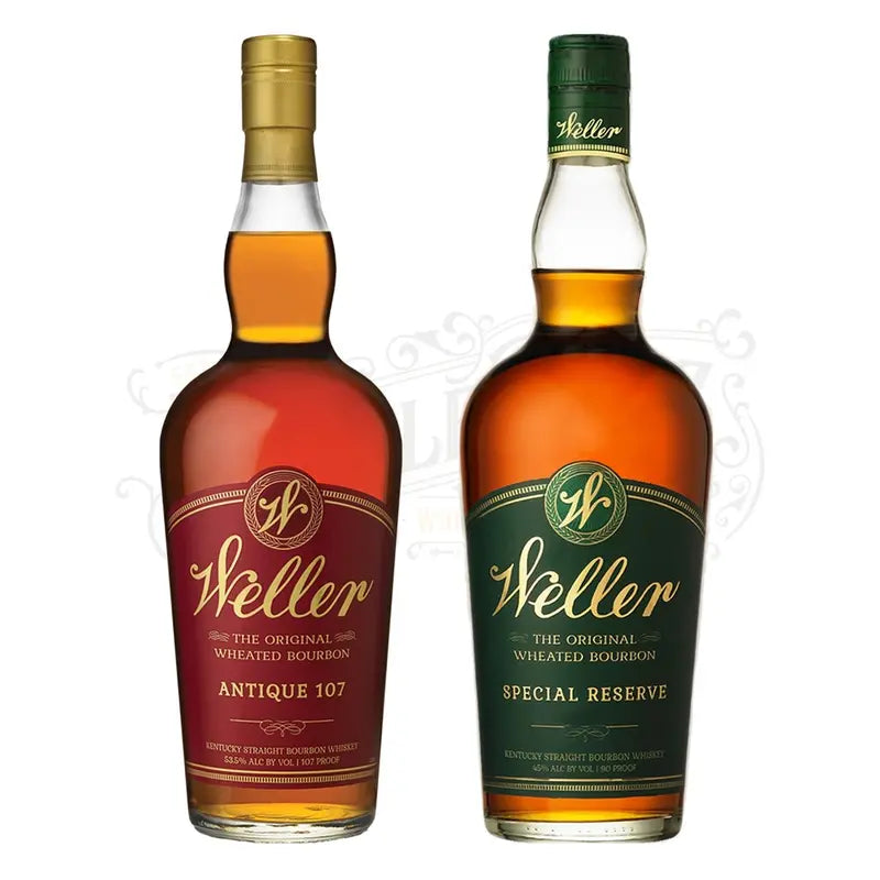 W.L. Weller Antique 107 & Special Reserve Bourbon Duo – High-Rye, Small Batch Kentucky Whiskey Set