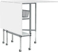 Sew Ready Hobby Cutting Table – 58.75″ × 36.5″, White/Silver Finish