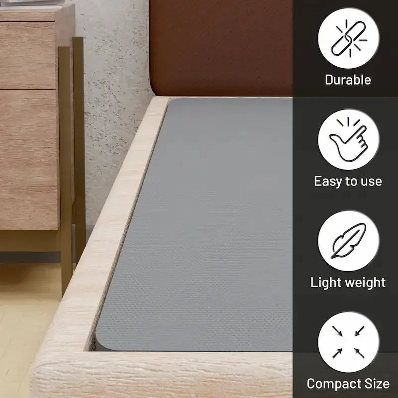 ONETAN 1.5-Inch Split Bunkie Board – Pre-Assembled Mattress Support Platform in Gray