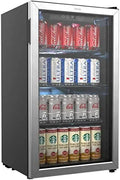 hOmeLabs 120-Can Beverage Refrigerator – Compact Mini Fridge for Drinks and Snacks