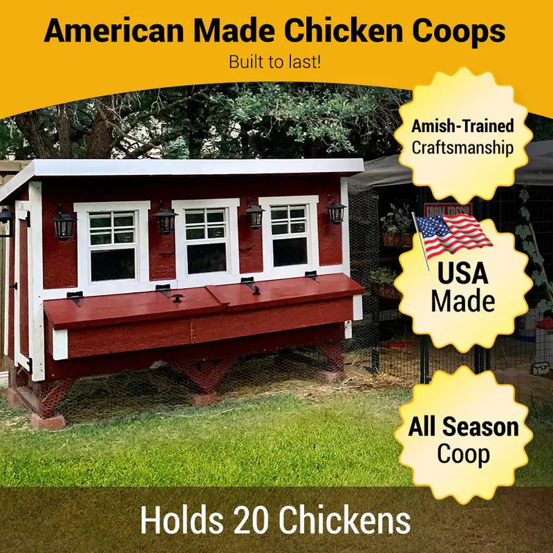 OverEZ XL Chicken Coop – Spacious Housing for Up to 20 Chickens