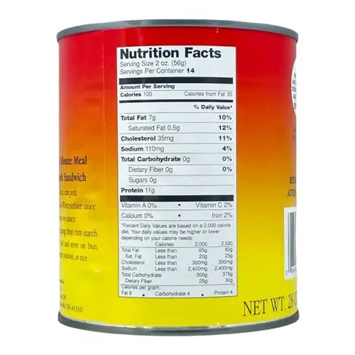 Yoder's Fully Cooked Canned Pork Chunks, 28 oz