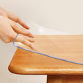 Splendeful PVC Clear Table Protector - Multisize Thick Transparent Plastic Desk Cover, Rectangular Night Stand, Office & Computer Desk, Sofa Child