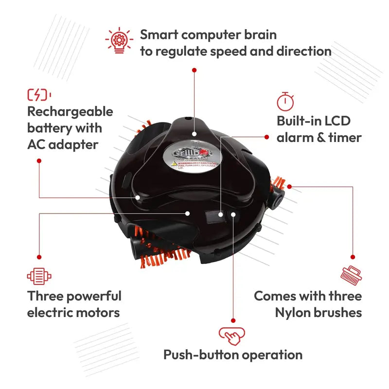 Grillbot Automatic Robotic Grill Cleaner for Effortless Maintenance