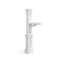 Mayne White Polymer 4 x 4 Mount Mailbox Post 5813-W