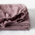 Simple&Opulence 100% Linen Fitted Sheet (1 Piece) Mattress Cover, Natural Belgian Flax-Twin size, 14 inch Deep Pocket Stone Wash