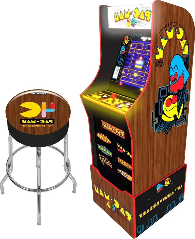 Pac-Man 40th Anniversary Arcade Cabinet – Limited Edition Retro Gaming Machine with Authentic Gameplay