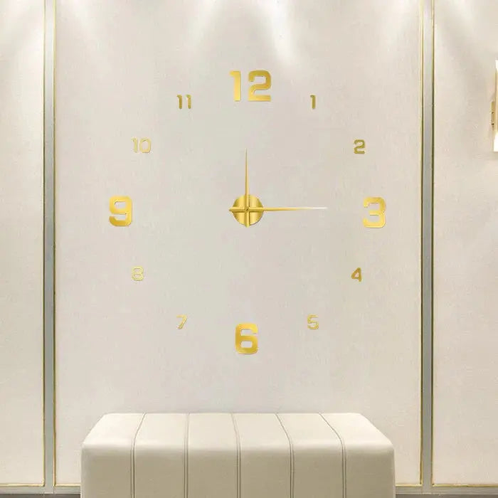 Silent Analog Wall Clock – Elegant Decorative Time Display