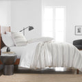 Simply Put 3-Pc Full/Queen Ticking Stripe Duvet Set