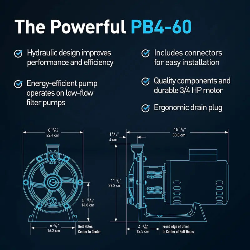 Polaris Booster Pump – 60Hz Motor for Enhanced Pool Filtration & Circulation