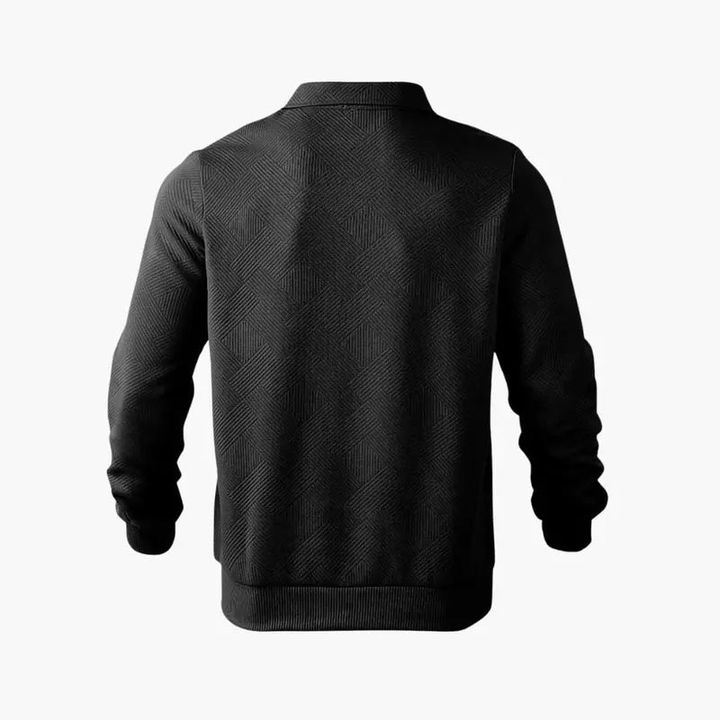 Men's Half-Zip Collar Sweater in Soft Knit Fabric