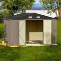 Patiowell 5′ x 3′ Lockable Metal Tool Shed – Sloped-Roof Outdoor Storage Unit for Yard and Garage