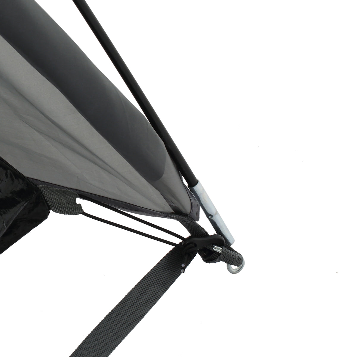 Outsunny Campingzelt für 2-3 Personen Glasfaser Tür mit Reißverschluss Meshfenster inkl. Transporttasche Kuppelzelt 190T Kunstleder2000mm Glasfaser Grau