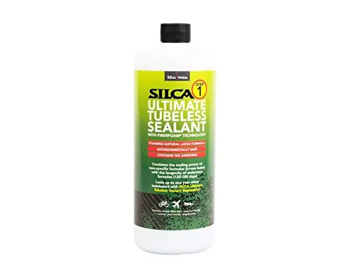 SILCA Ultimate Tubeless Tire Sealant with FIBERFOAM | 32oz | Long-Lasting, Fast-Sealing for MTB, Road, Gravel Bikes
