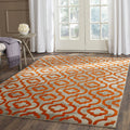 Safavieh Porcello PRL7734F 4'1" x 6'0" Light Grey / Orange Area Rug