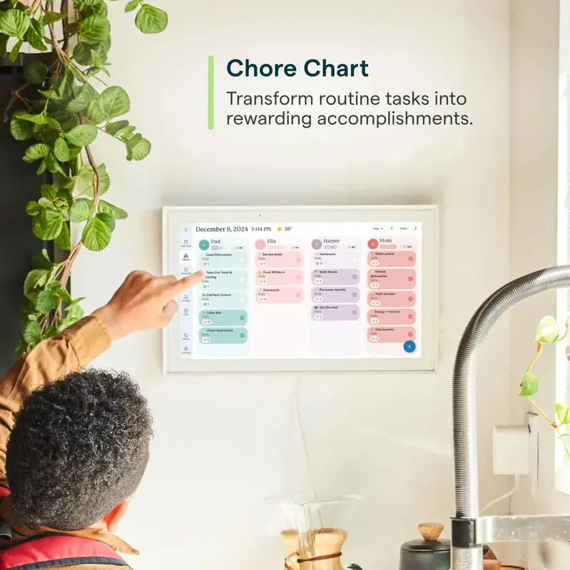 Skylight Digital Chore Chart & Calendar – 15-Inch Wall-Mount Display