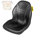VEVOR Universal High-Back Tractor Seat — Black Vinyl, Drain Hole, Easy-Mount Design for Lawn Mowers & Industrial Equipment