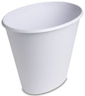 Sterilite Oval Wastebasket, 10 Quart, White - 12 count