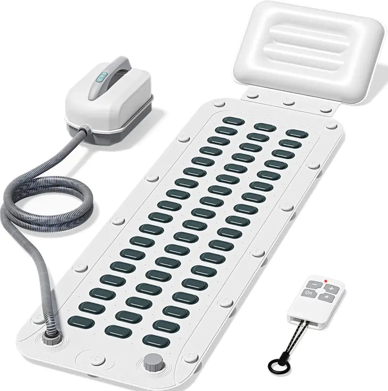 Portable Full-Body Spa Mat — Waterproof Bubble Bath Massager with Non-Slip Suction Cups
