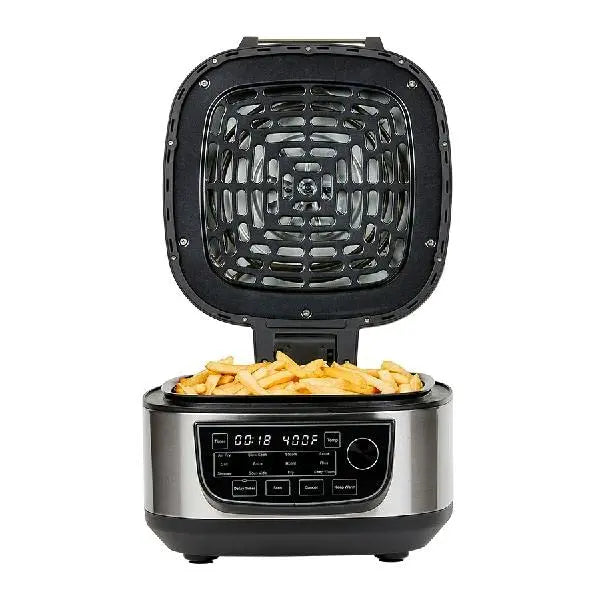 PowerXL Grill & Air Fryer Combo Plus – 12-in-1 Indoor Cooker with 6-Qt Capacity, 1550W Power, and Stainless Steel Housing