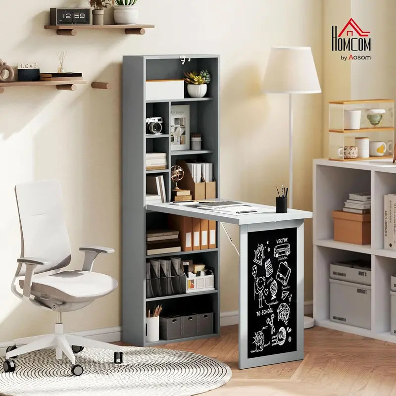 Wall-Mounted Folding Writing Desk – Space-Saving Multifunctional Home Office Workstation