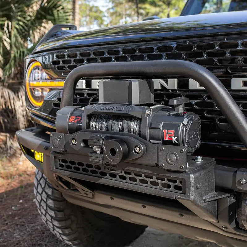 OPENROAD 12,000-Lb Electric Winch with Synthetic Rope & Dual Wireless Remotes