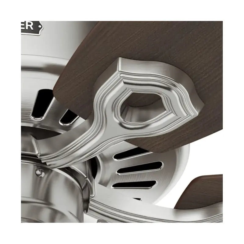 Hunter Builder Ceiling Fan 42 Brushed Nickel Brazilian Cherry