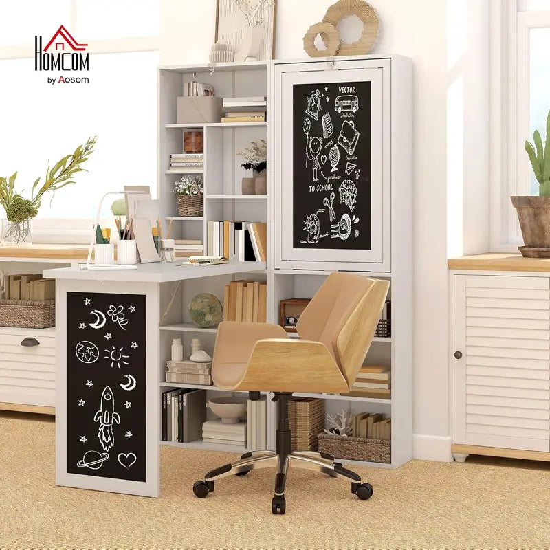 Wall-Mounted Folding Writing Desk – Space-Saving Multifunctional Home Office Workstation